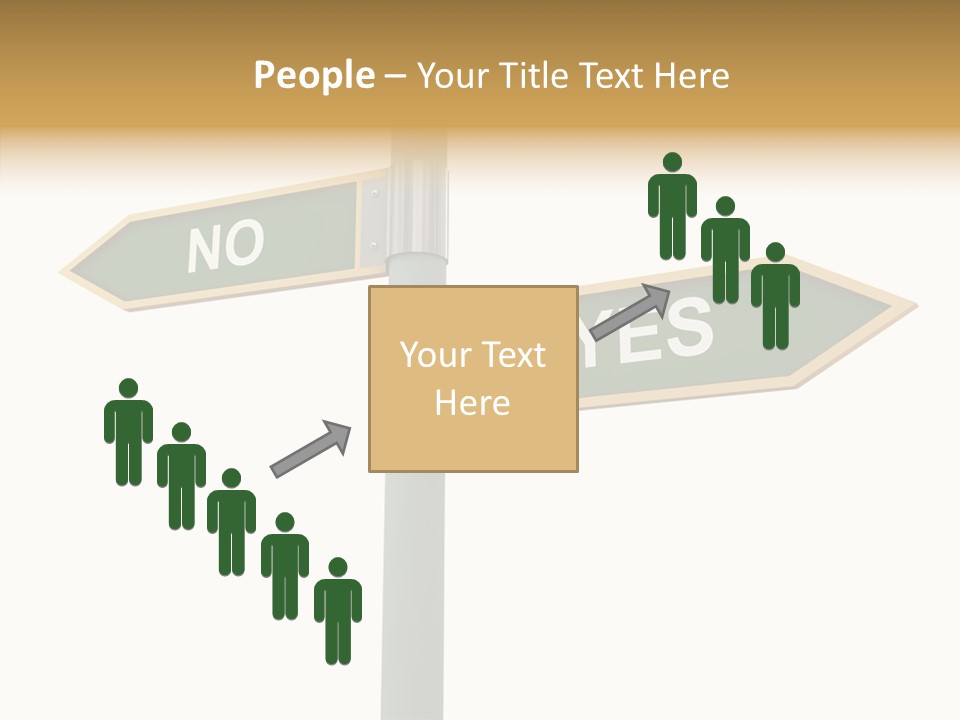 Positive Crossroads Hesitant PowerPoint Template