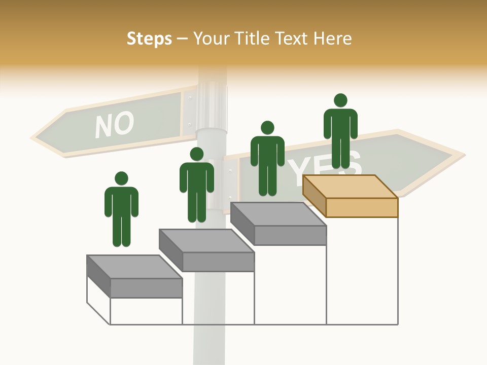 Positive Crossroads Hesitant PowerPoint Template