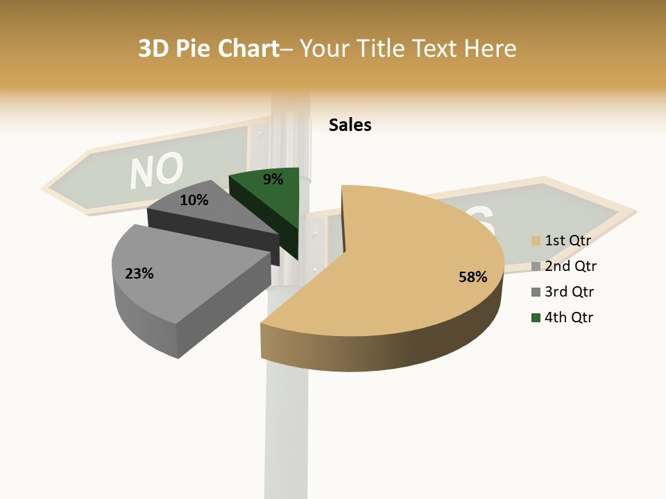 Positive Crossroads Hesitant PowerPoint Template