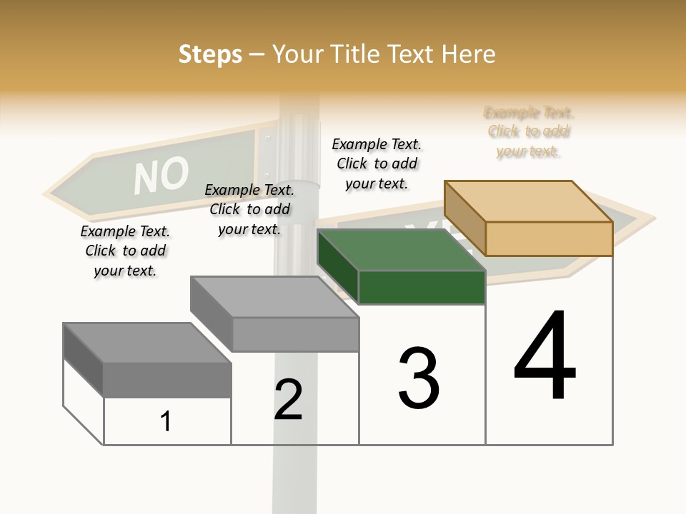 Positive Crossroads Hesitant PowerPoint Template