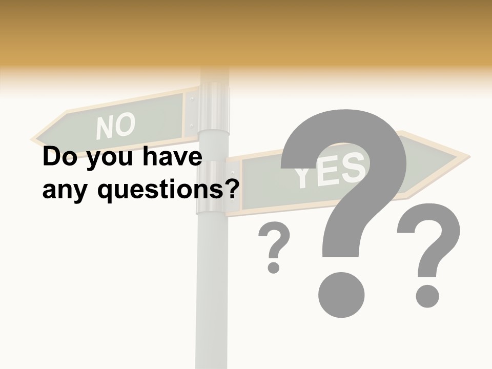 Positive Crossroads Hesitant PowerPoint Template