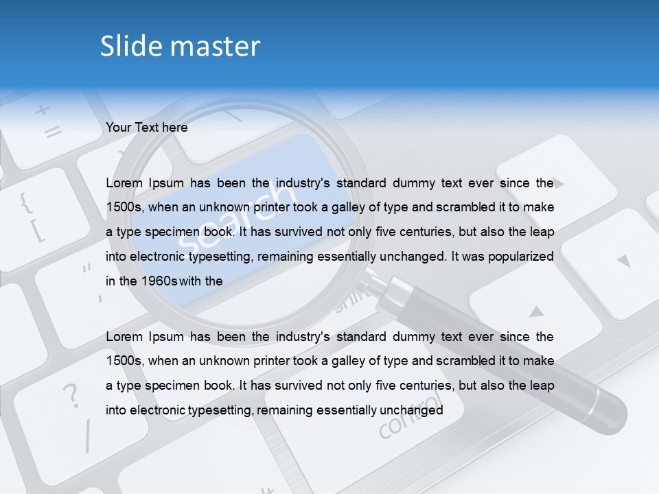 Keyboard Connection Progress PowerPoint Template