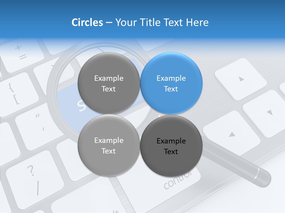 Keyboard Connection Progress PowerPoint Template
