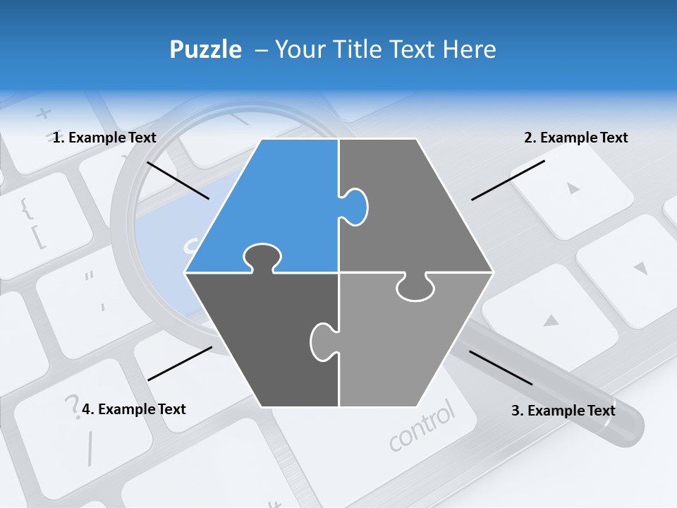 Keyboard Connection Progress PowerPoint Template