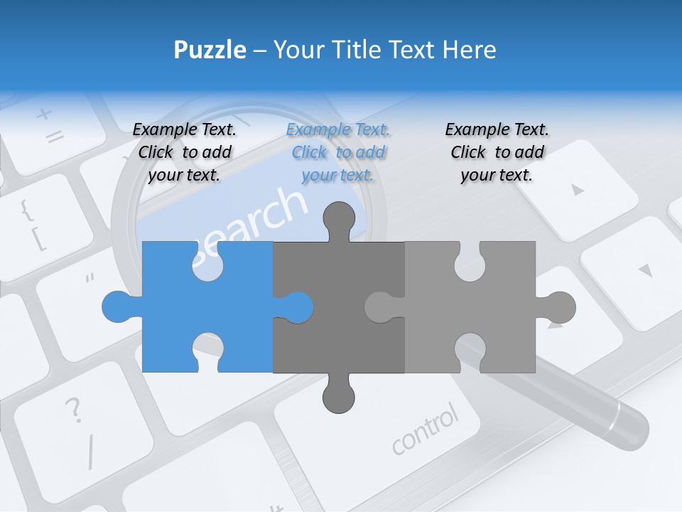 Keyboard Connection Progress PowerPoint Template