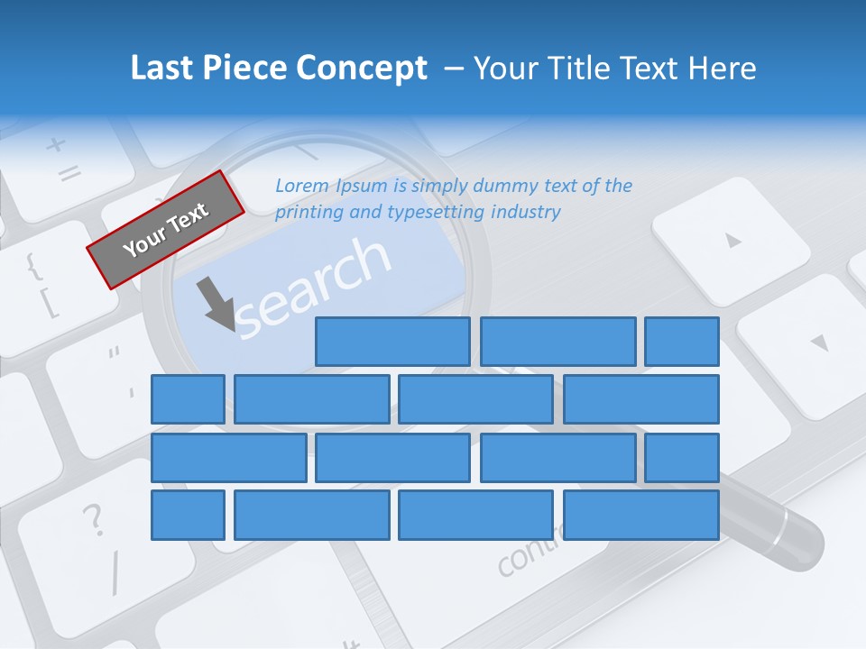 Keyboard Connection Progress PowerPoint Template
