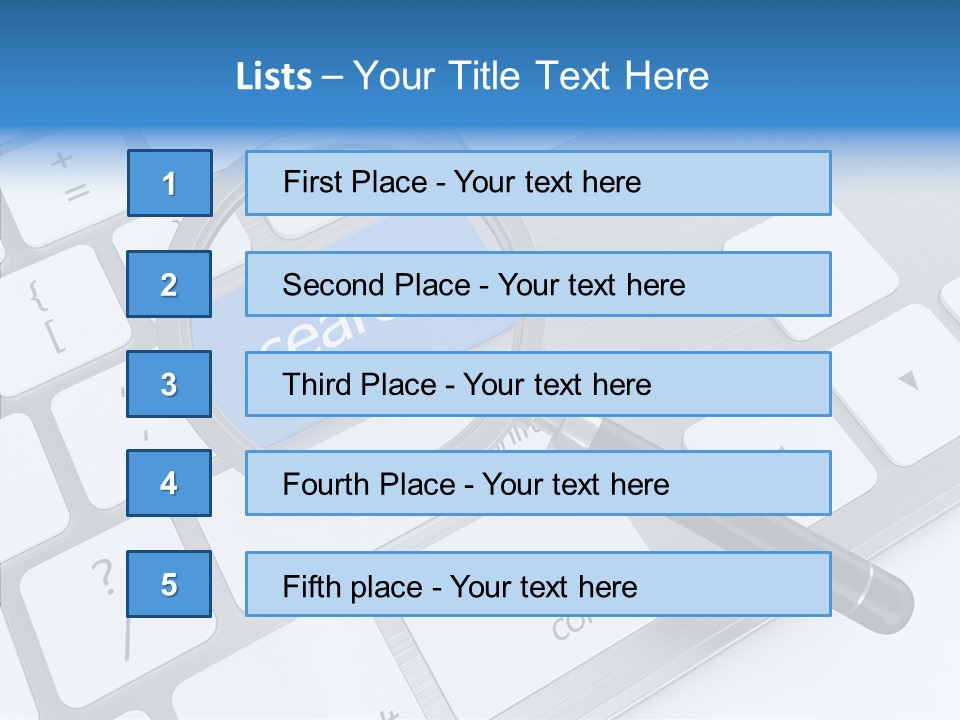 Keyboard Connection Progress PowerPoint Template