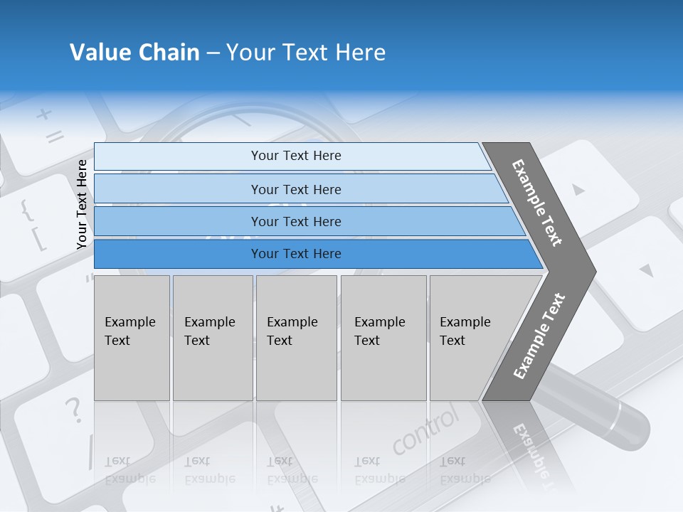 Keyboard Connection Progress PowerPoint Template