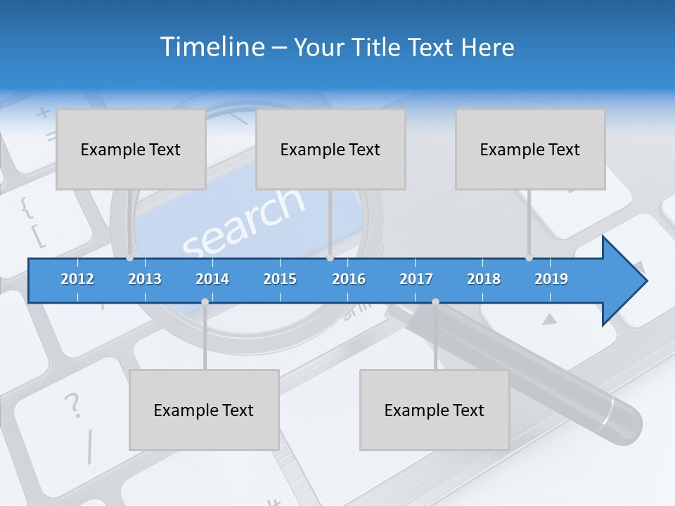 Keyboard Connection Progress PowerPoint Template