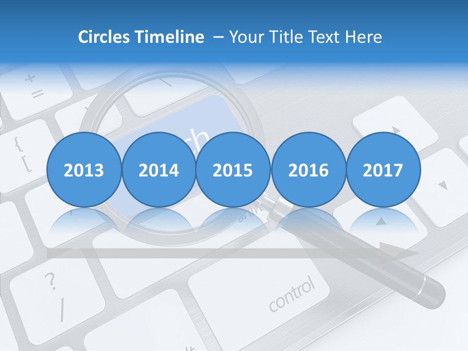 Keyboard Connection Progress PowerPoint Template