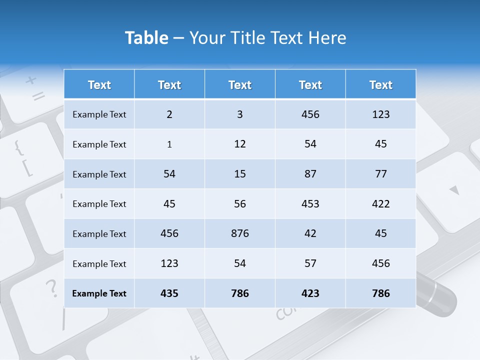 Keyboard Connection Progress PowerPoint Template