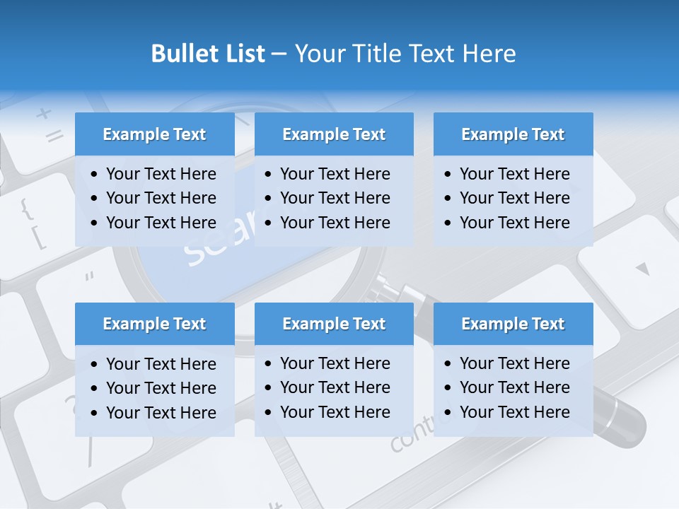 Keyboard Connection Progress PowerPoint Template