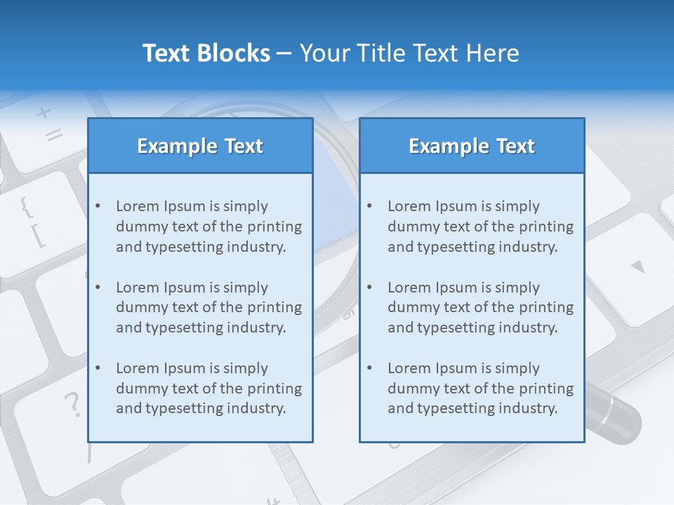 Keyboard Connection Progress PowerPoint Template