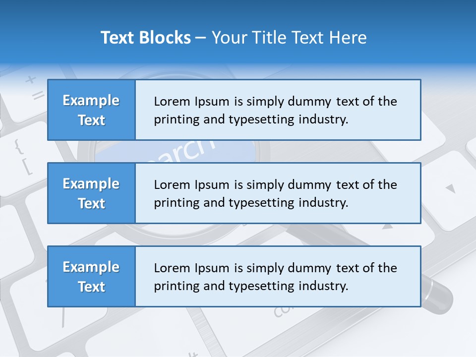 Keyboard Connection Progress PowerPoint Template