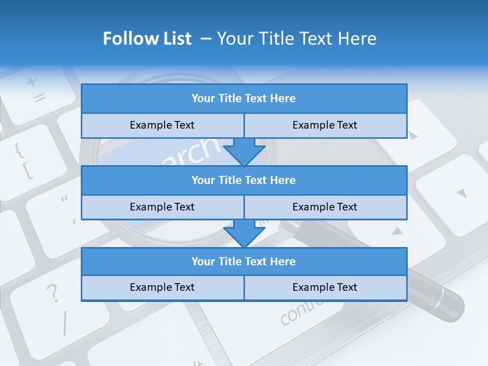 Keyboard Connection Progress PowerPoint Template
