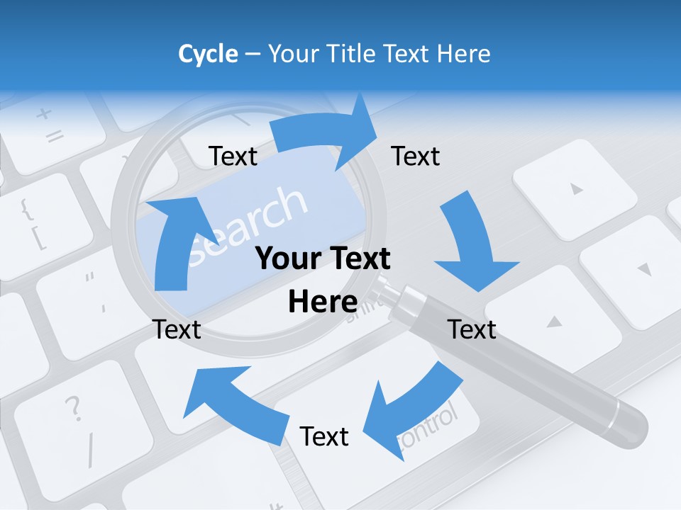 Keyboard Connection Progress PowerPoint Template
