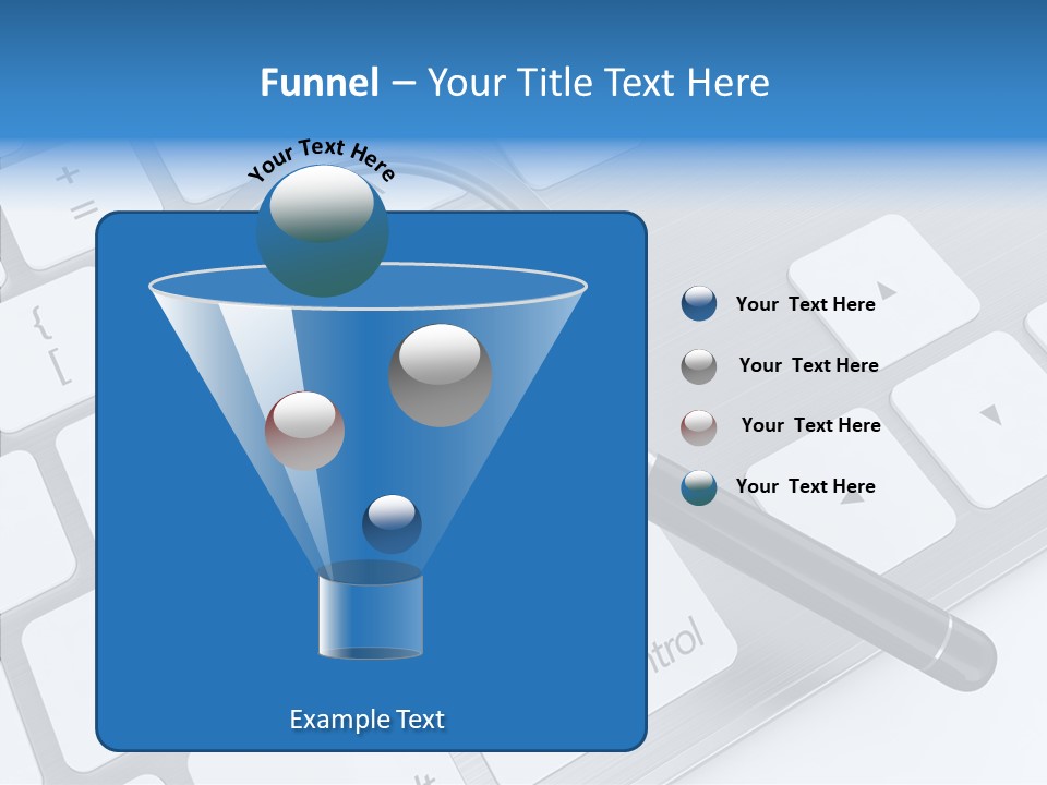 Keyboard Connection Progress PowerPoint Template