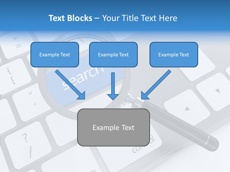 Keyboard Connection Progress PowerPoint Template