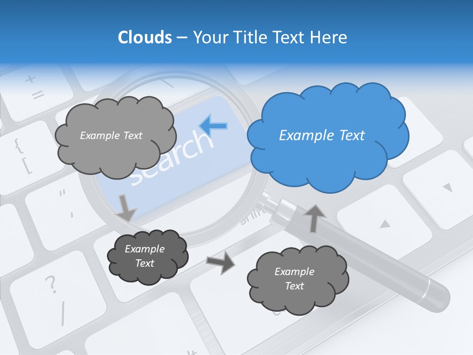 Keyboard Connection Progress PowerPoint Template