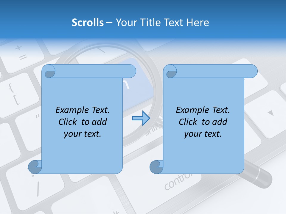 Keyboard Connection Progress PowerPoint Template