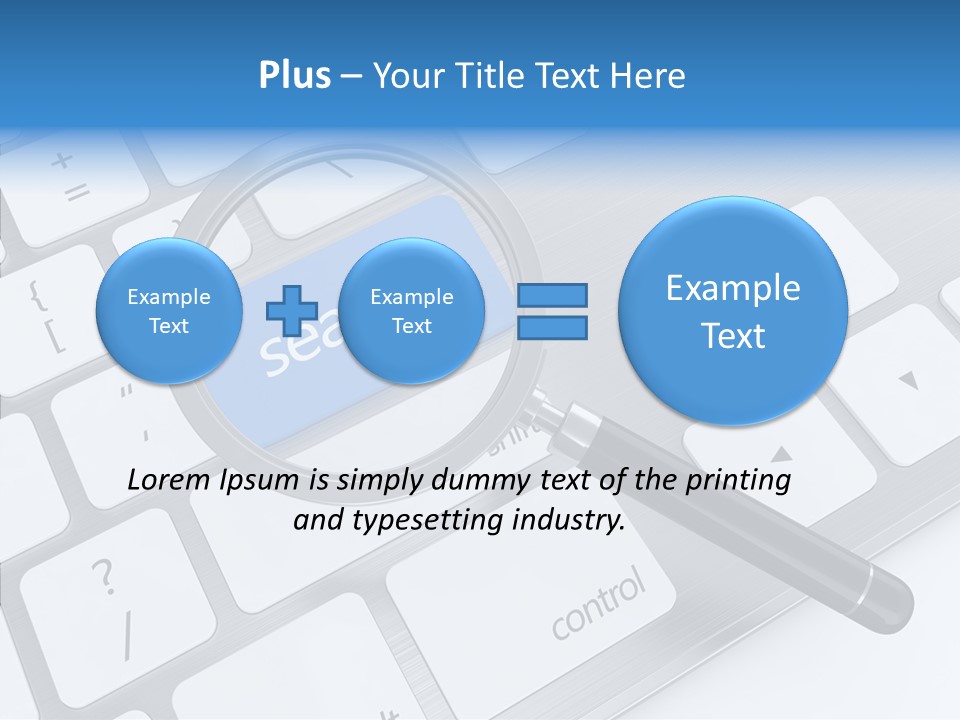 Keyboard Connection Progress PowerPoint Template