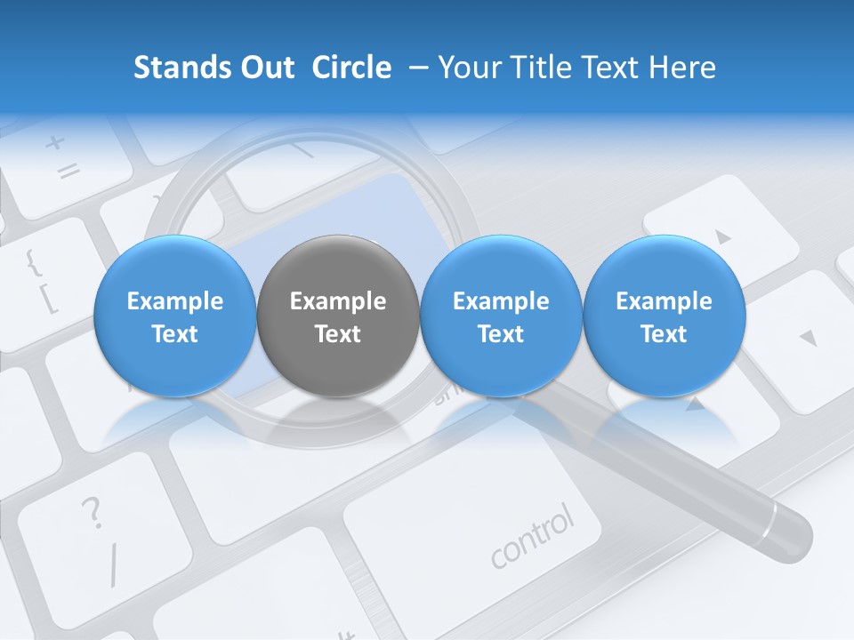 Keyboard Connection Progress PowerPoint Template