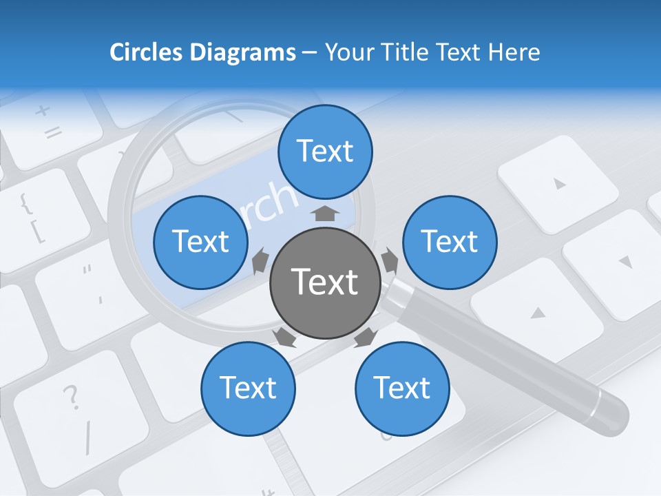 Keyboard Connection Progress PowerPoint Template