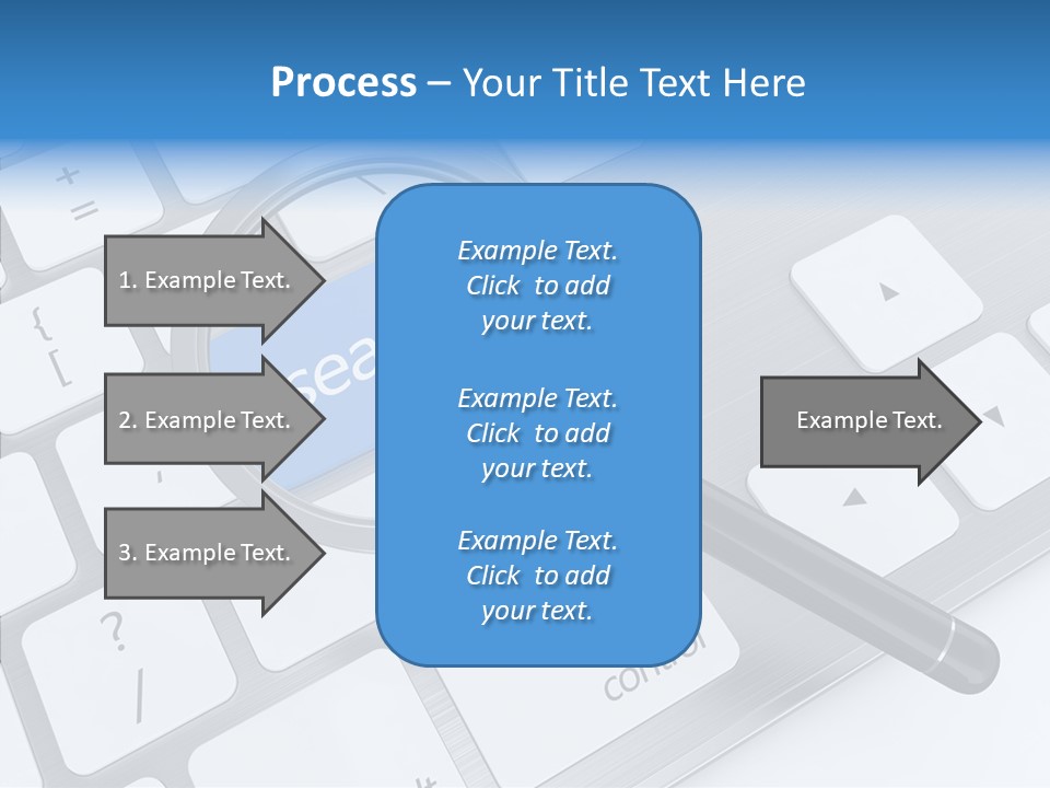 Keyboard Connection Progress PowerPoint Template