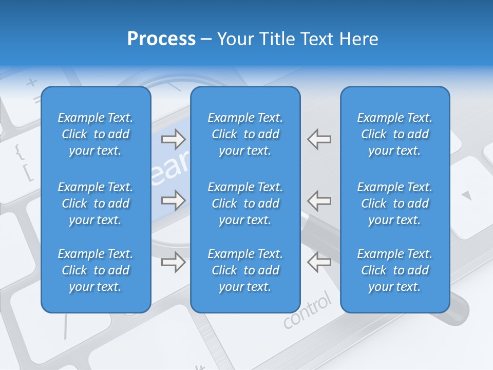 Keyboard Connection Progress PowerPoint Template