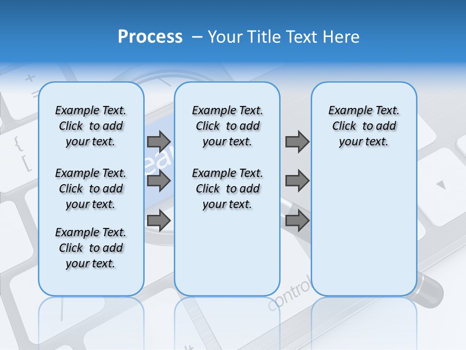 Keyboard Connection Progress PowerPoint Template