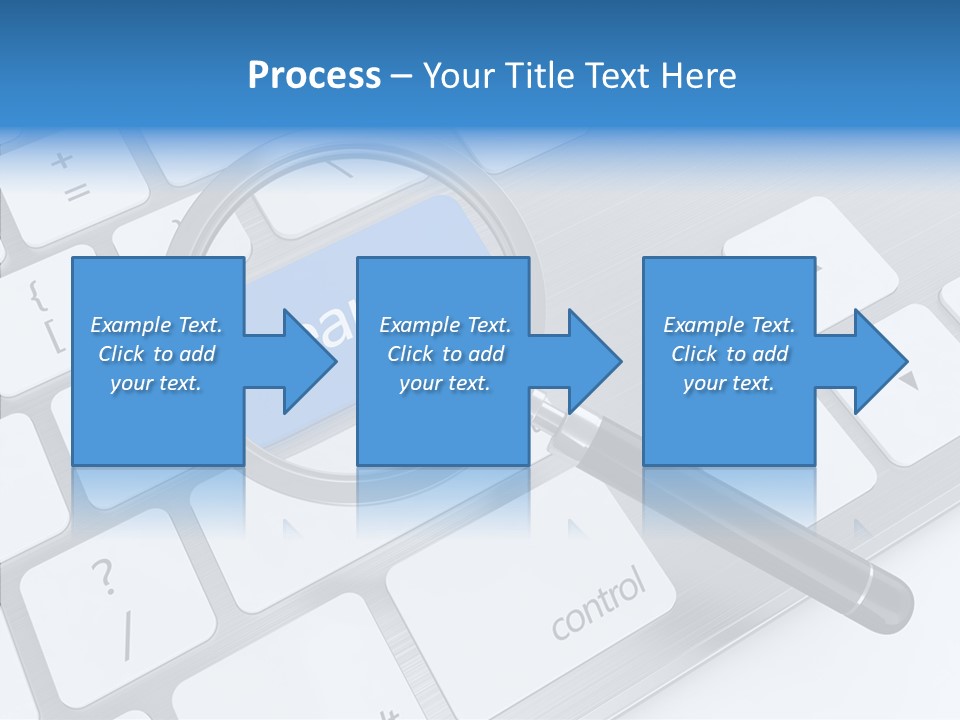 Keyboard Connection Progress PowerPoint Template