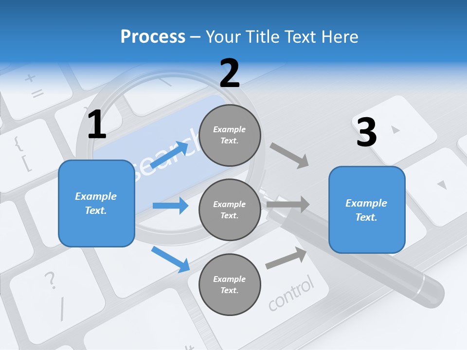 Keyboard Connection Progress PowerPoint Template