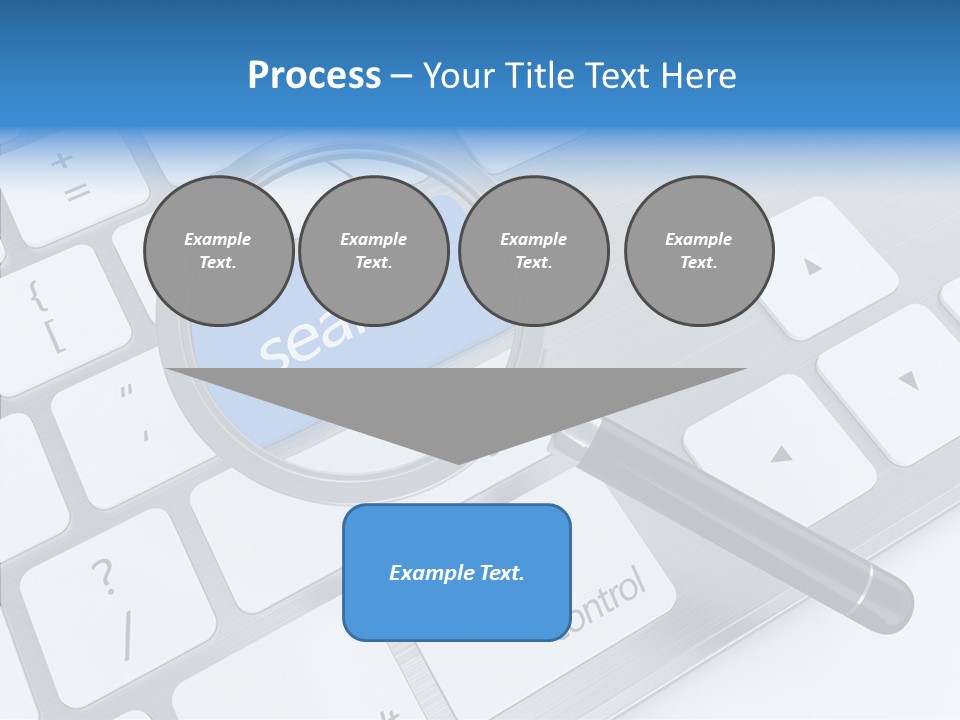 Keyboard Connection Progress PowerPoint Template