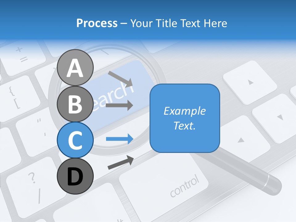 Keyboard Connection Progress PowerPoint Template