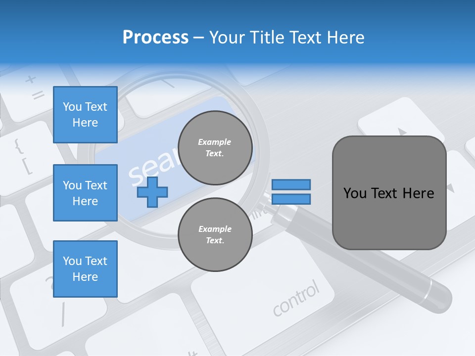 Keyboard Connection Progress PowerPoint Template