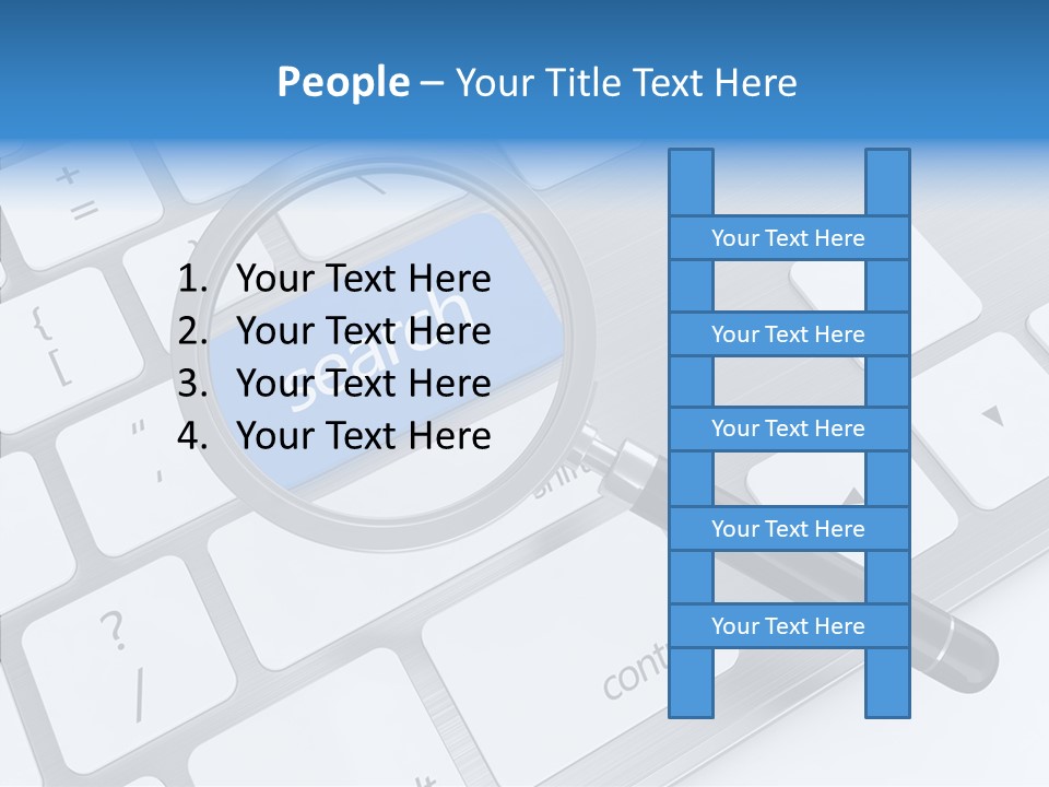 Keyboard Connection Progress PowerPoint Template