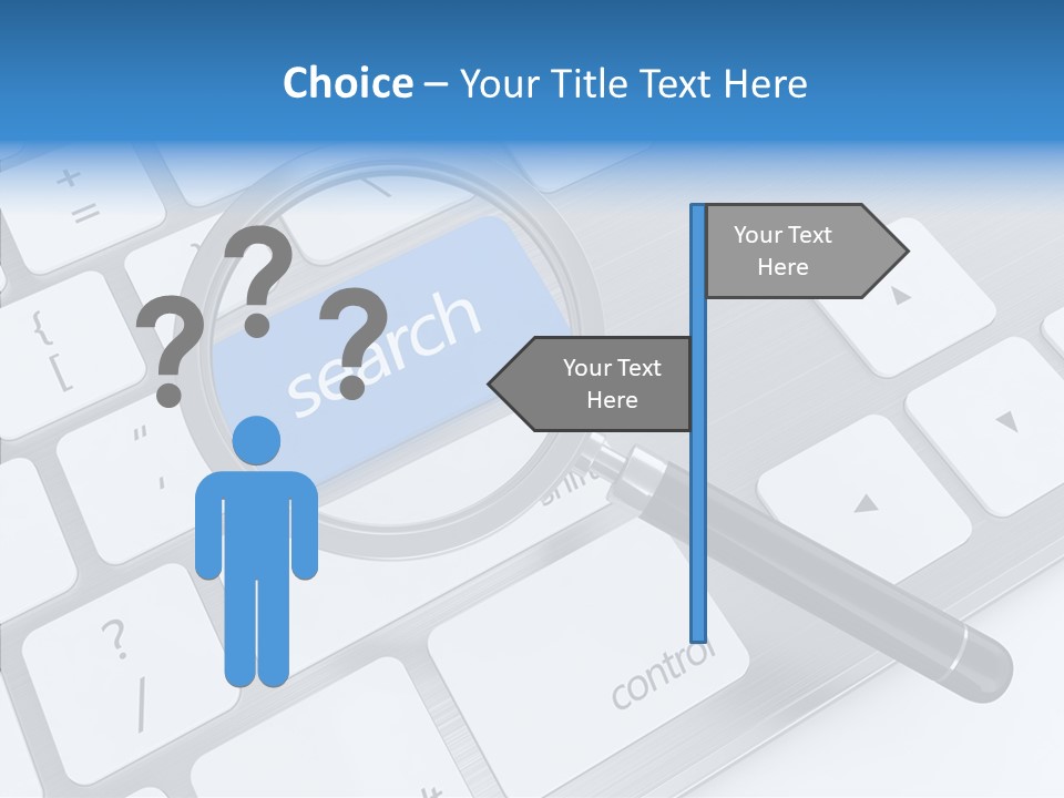 Keyboard Connection Progress PowerPoint Template