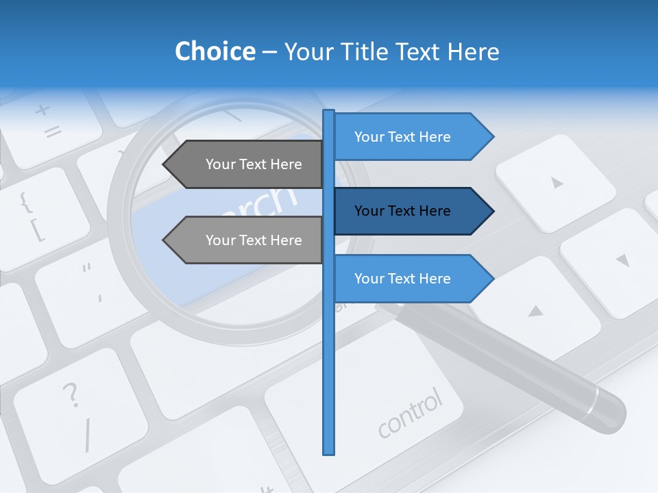 Keyboard Connection Progress PowerPoint Template