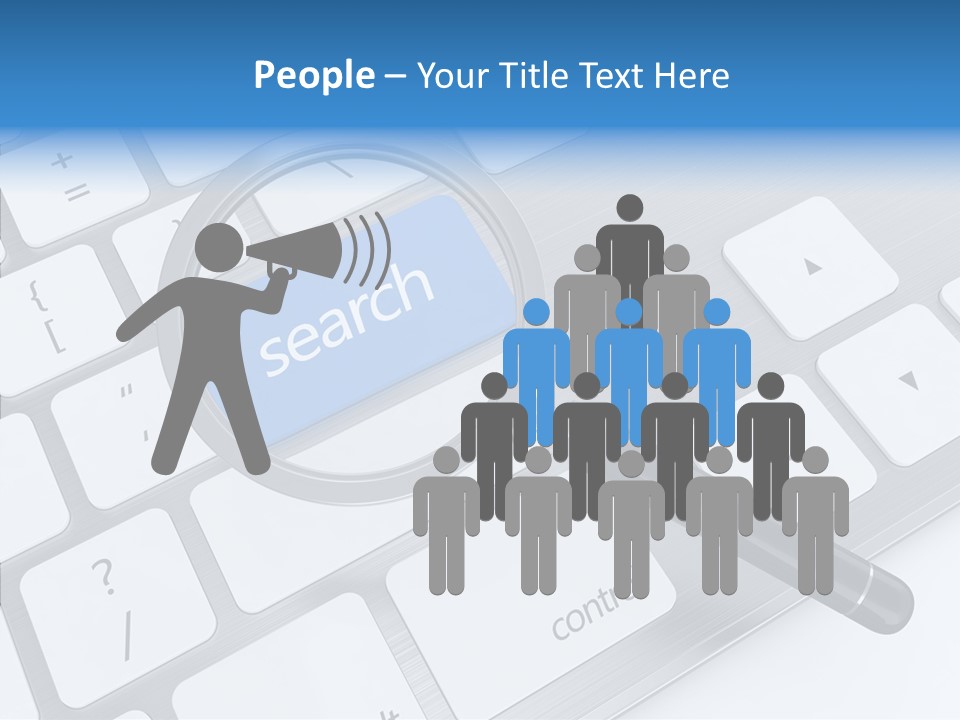 Keyboard Connection Progress PowerPoint Template