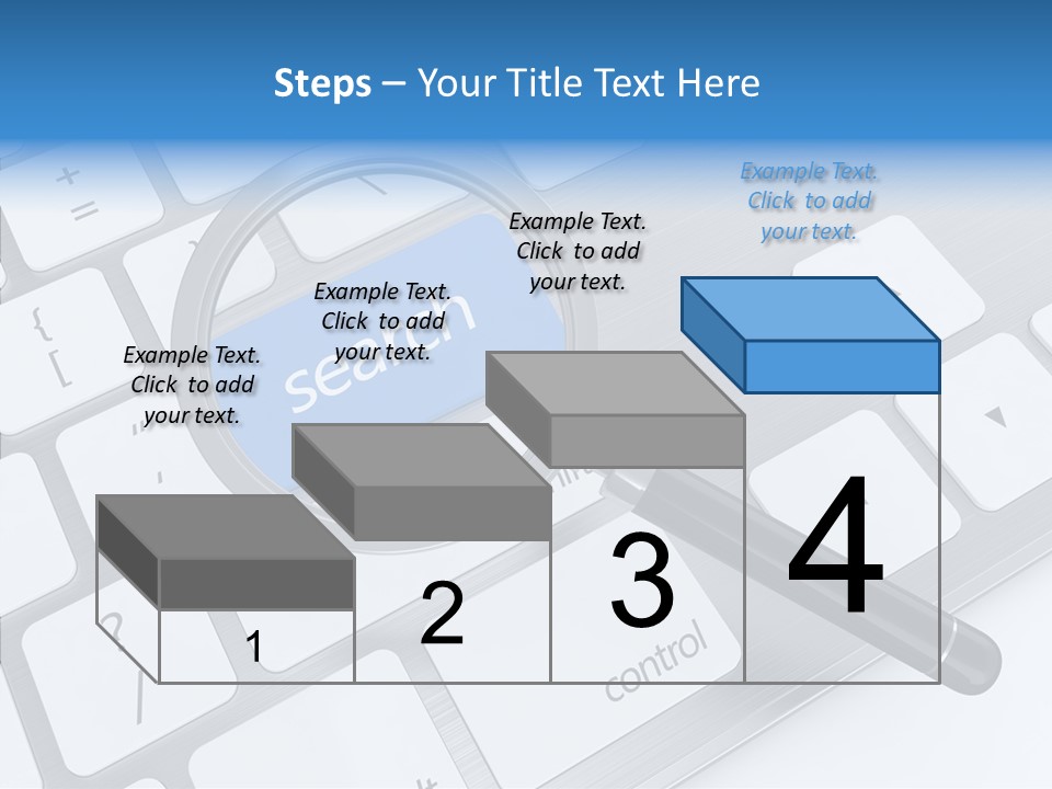 Keyboard Connection Progress PowerPoint Template