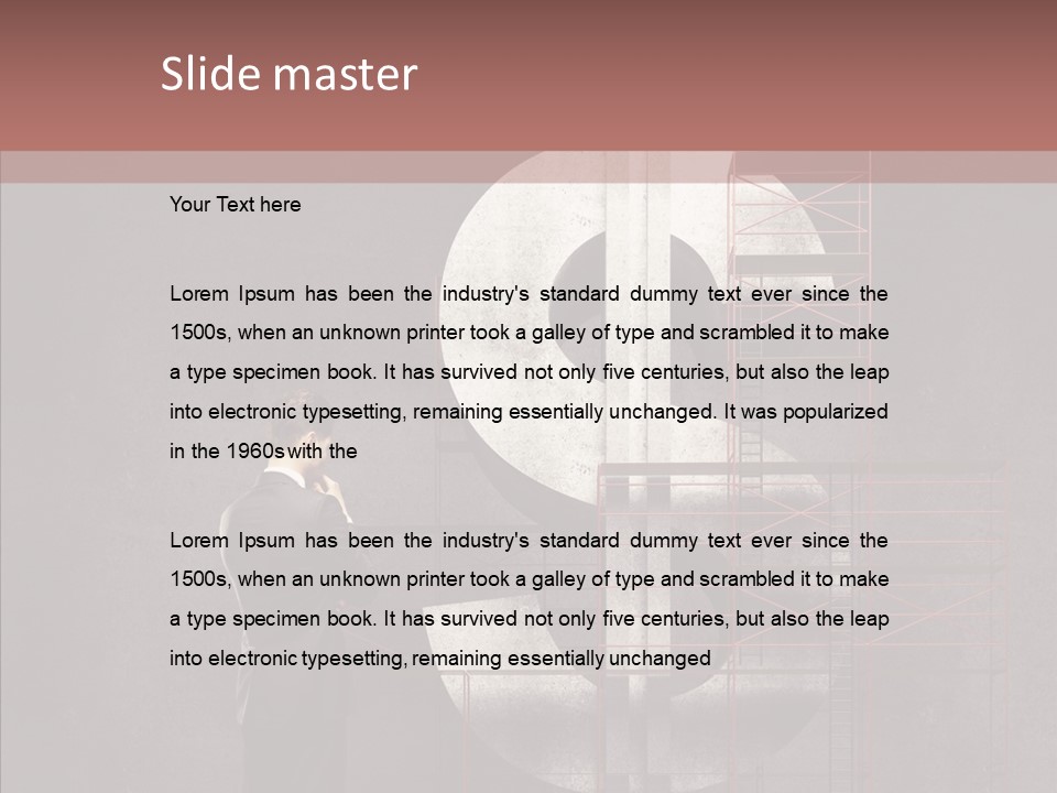 Tracing Thinking Sign PowerPoint Template