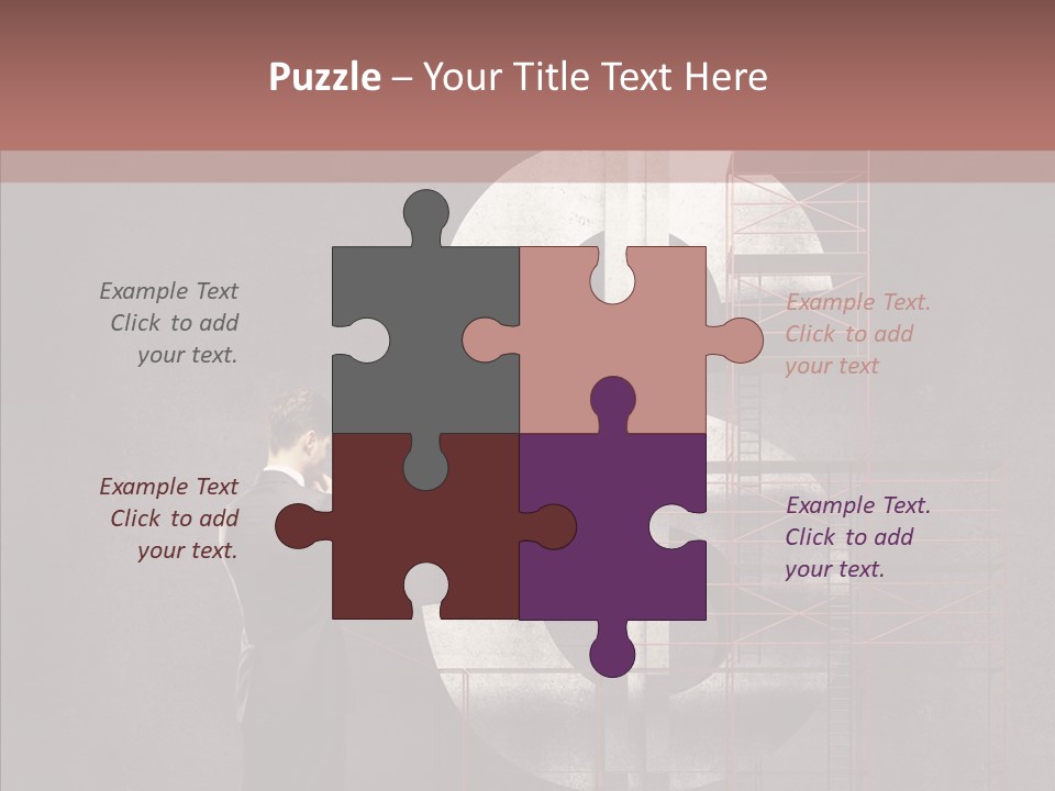 Tracing Thinking Sign PowerPoint Template