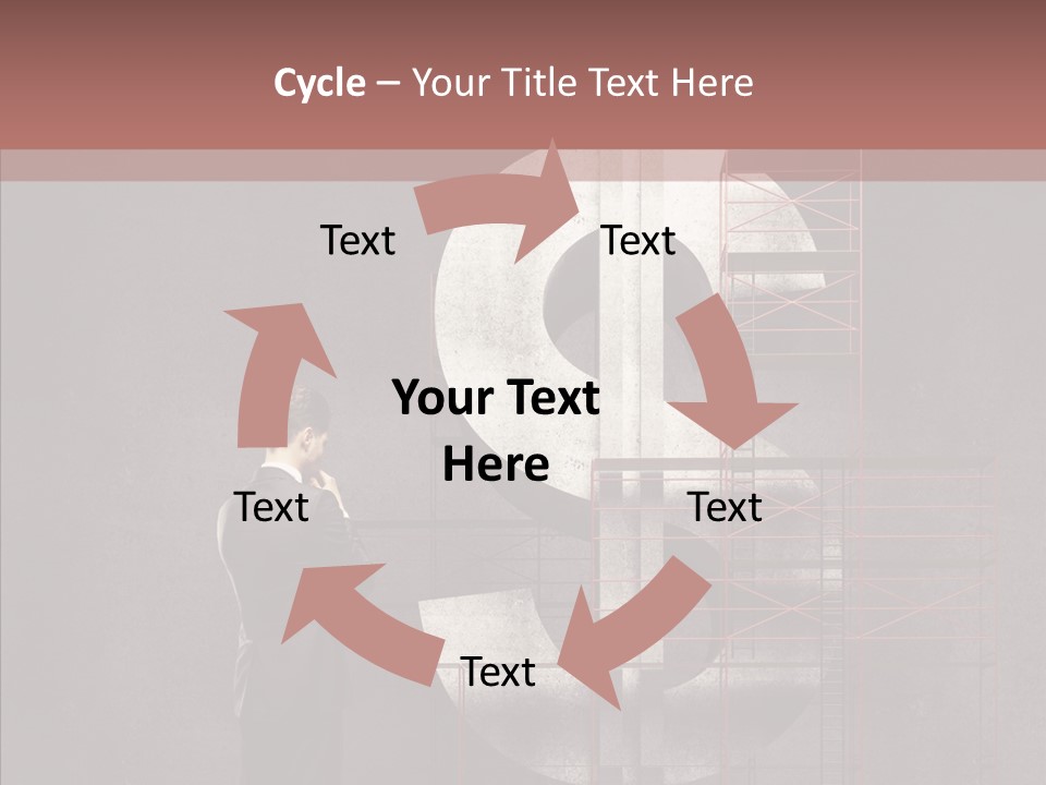 Tracing Thinking Sign PowerPoint Template