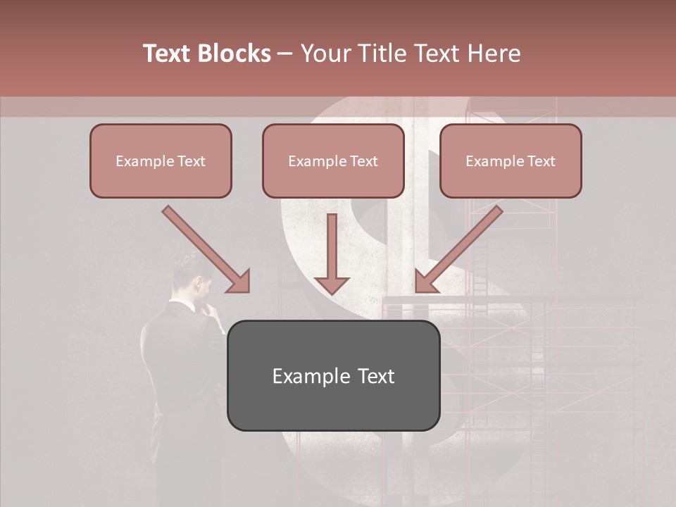 Tracing Thinking Sign PowerPoint Template