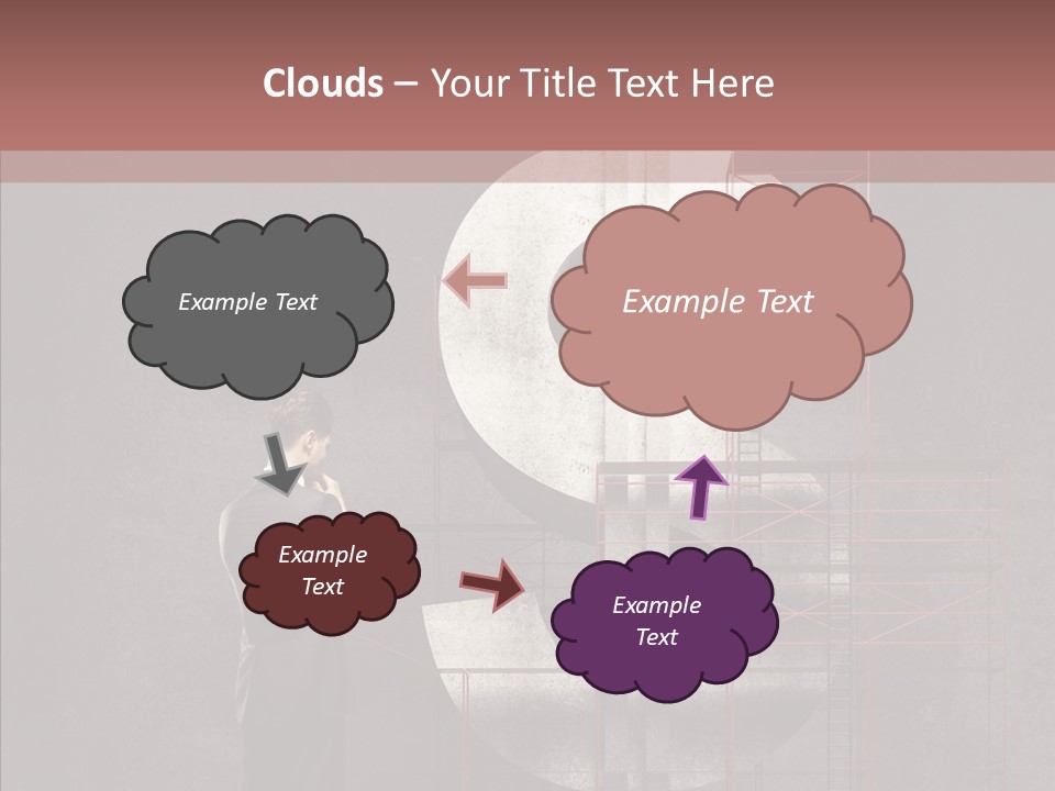 Tracing Thinking Sign PowerPoint Template
