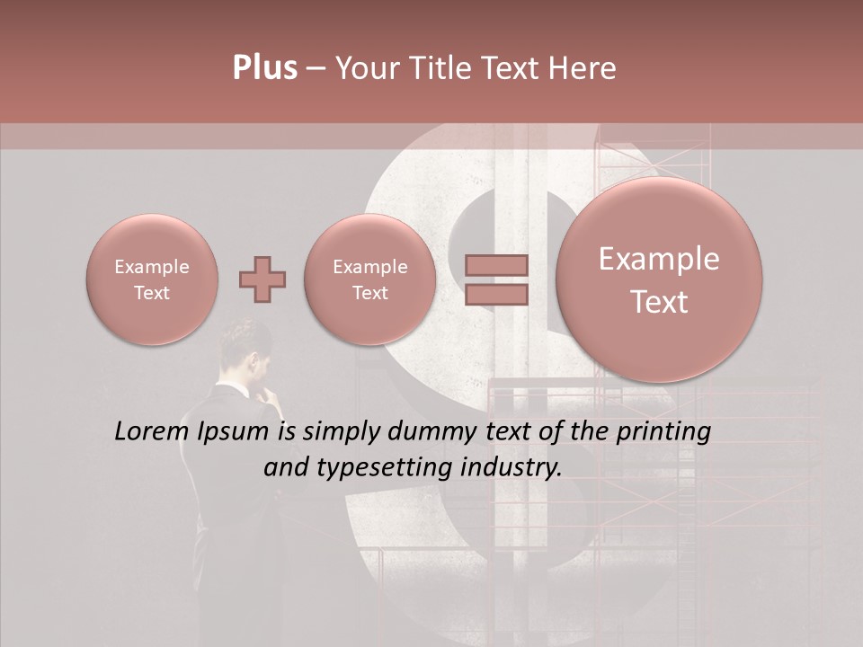 Tracing Thinking Sign PowerPoint Template