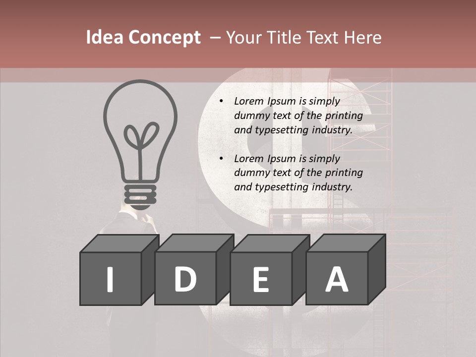 Tracing Thinking Sign PowerPoint Template