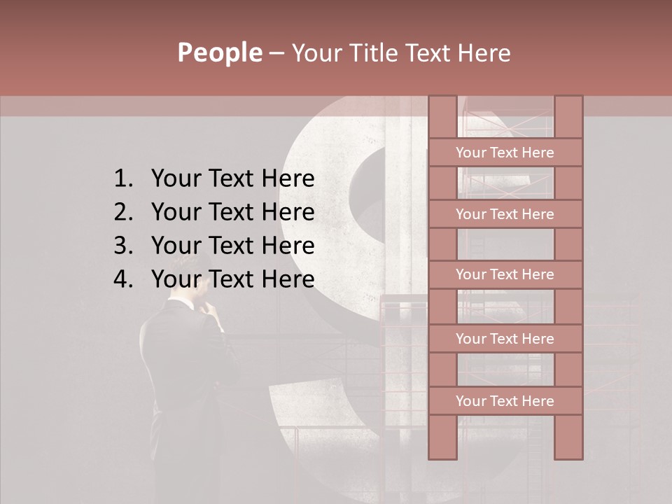 Tracing Thinking Sign PowerPoint Template
