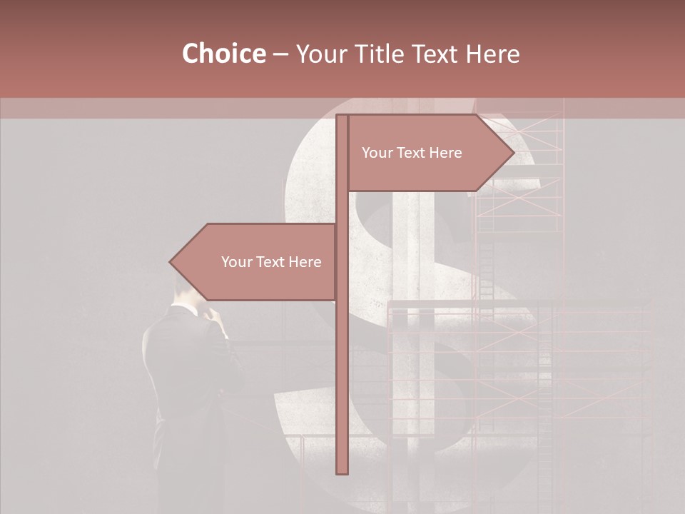 Tracing Thinking Sign PowerPoint Template