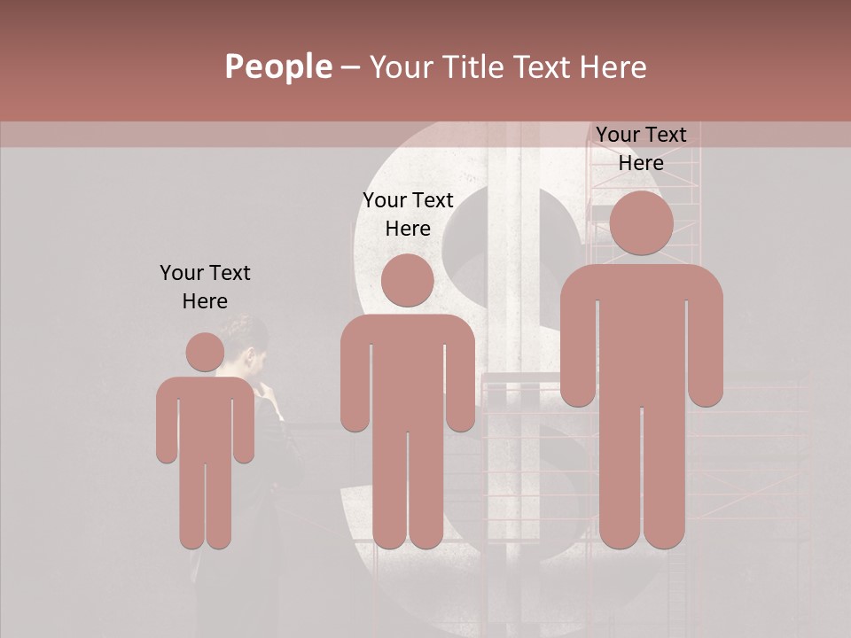Tracing Thinking Sign PowerPoint Template